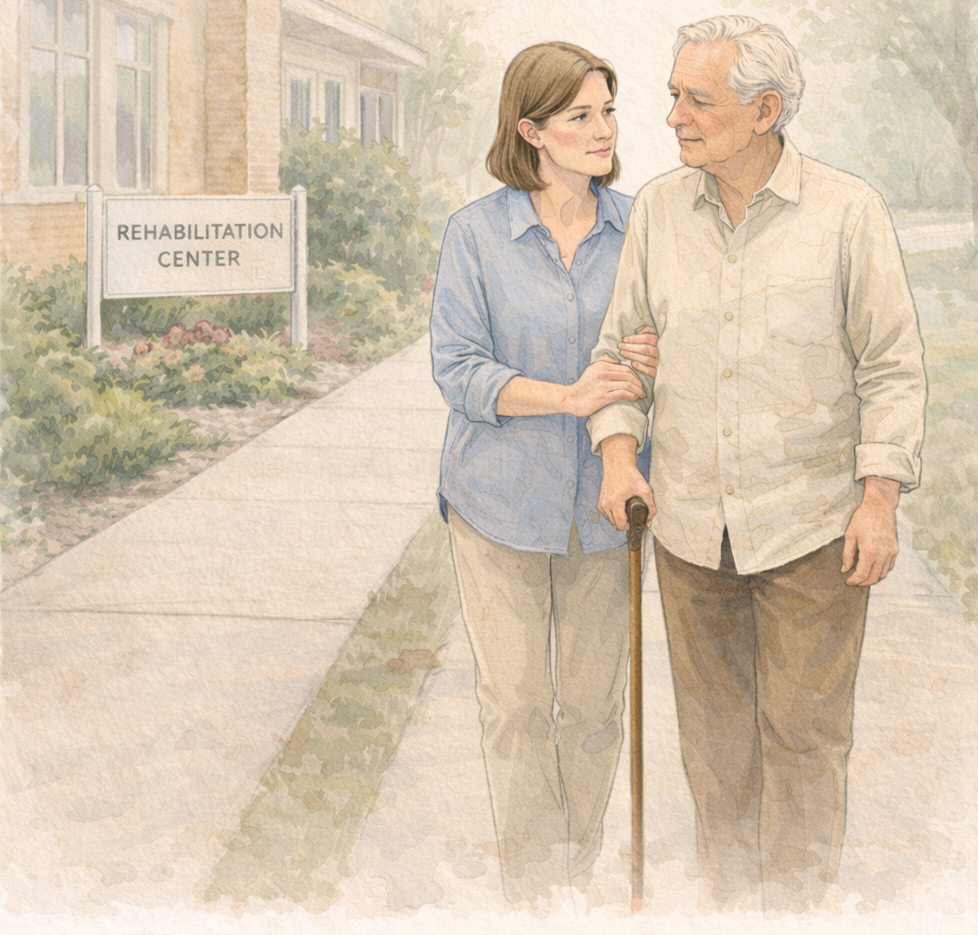 Illustration: after hospital discharge