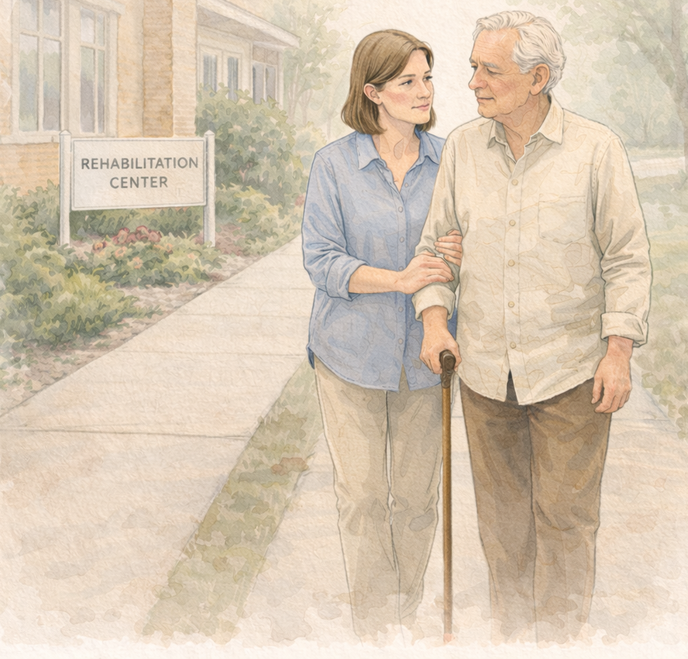 Illustration of home care service context