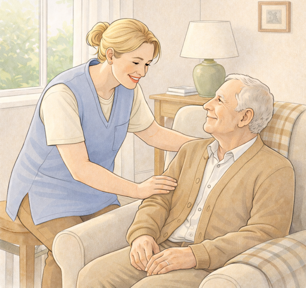Illustration of home care service context