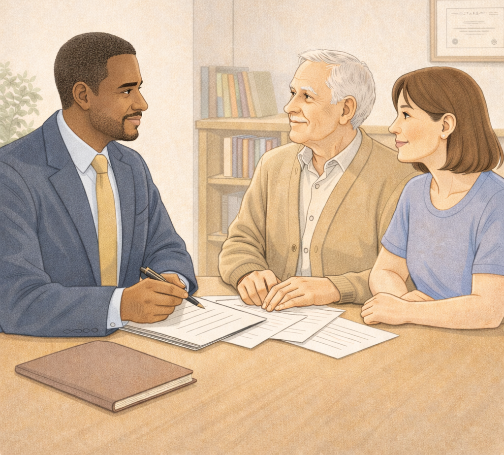 Illustration of home care service context